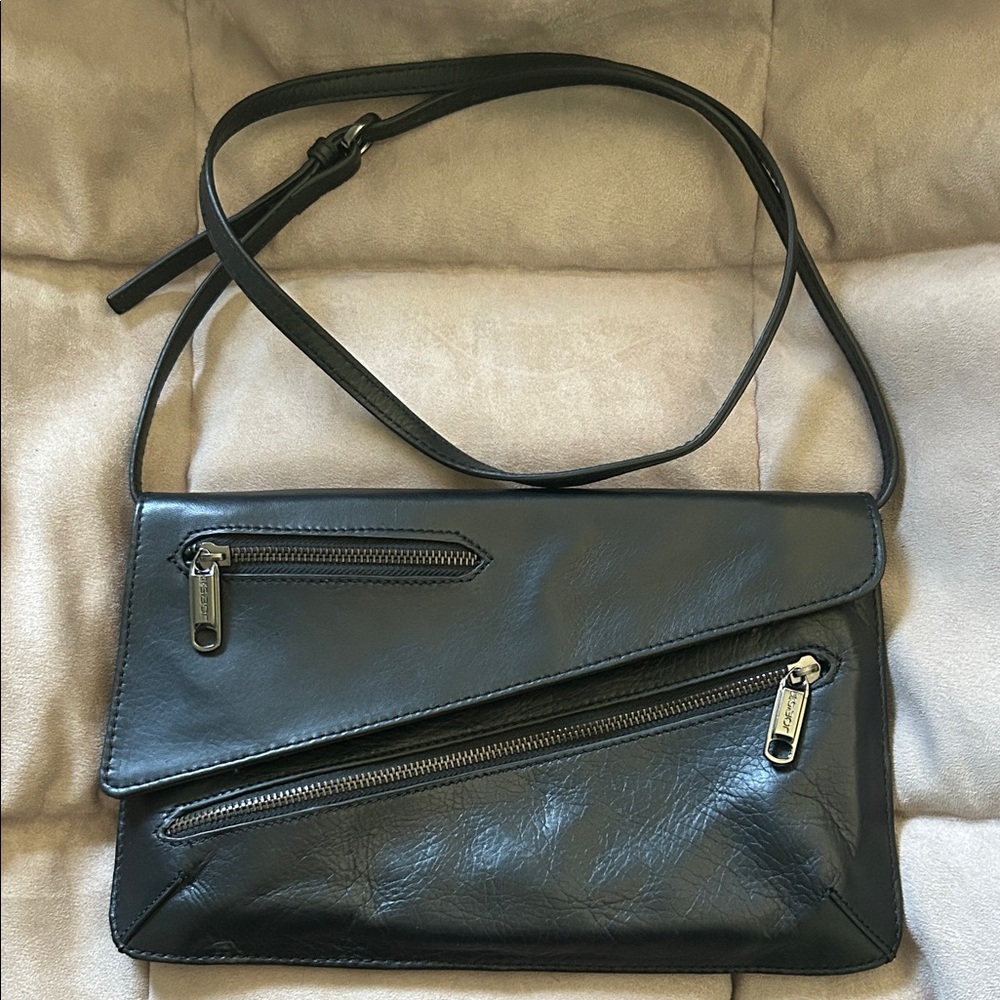 Joes Jeans Black Leather Crossbody Bag New Never Used